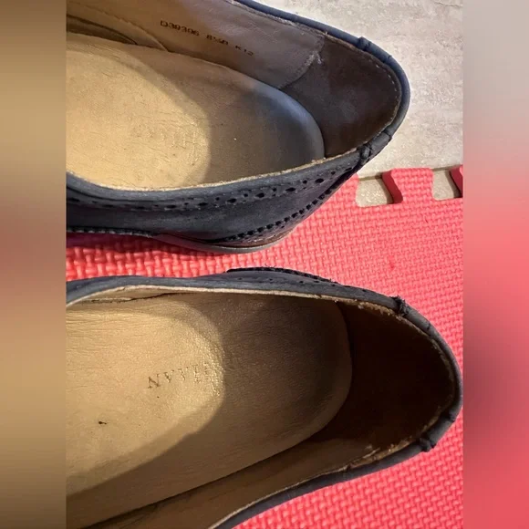 Cole Haan Italian Suede Wingtip Oxford Dress Shoes - Men’s Size 8.5 - Picture 4 of 5